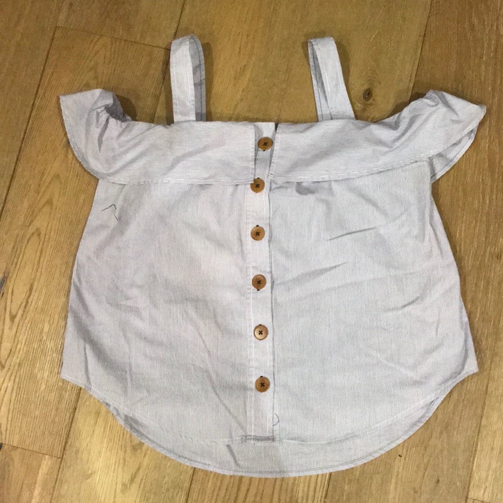 Maeve off the shoulder striped top
